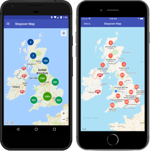 motorhome stopover map on android and ios